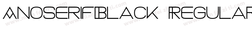 AnoserifBlack Regular字体转换